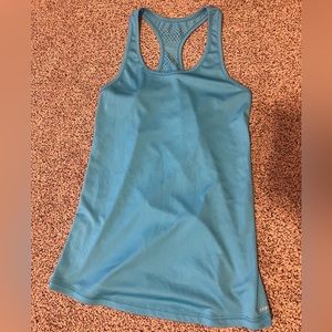 Bright blue neon gym tank like new